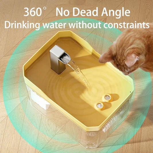 Fontaine à Eau Automatique pour Chat & Petit Chien — 1,5L Filtrante & Silencieuse