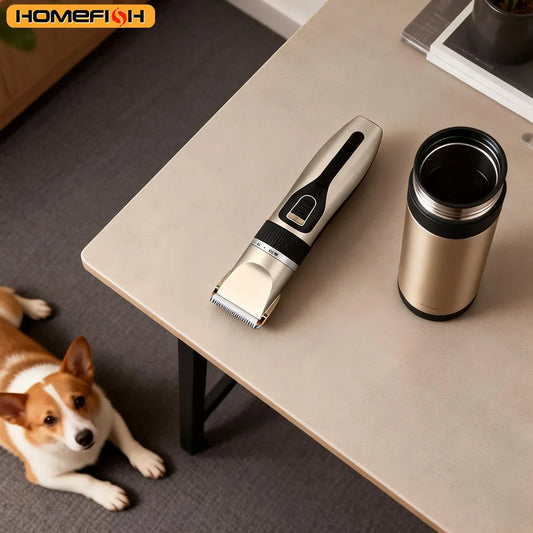 Tondeuse Toilettage Rechargeable pour Chien & Chat — Silencieuse, Lame Céramique