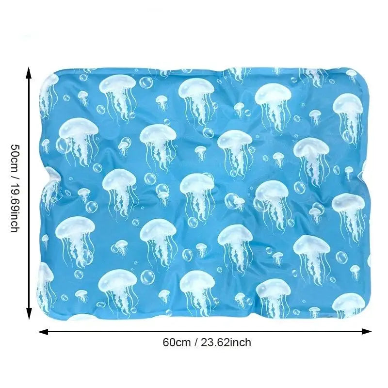 Tapis Refroidissement Gel Chien & Chat — Anti-Canicule Été S/M/L/XL