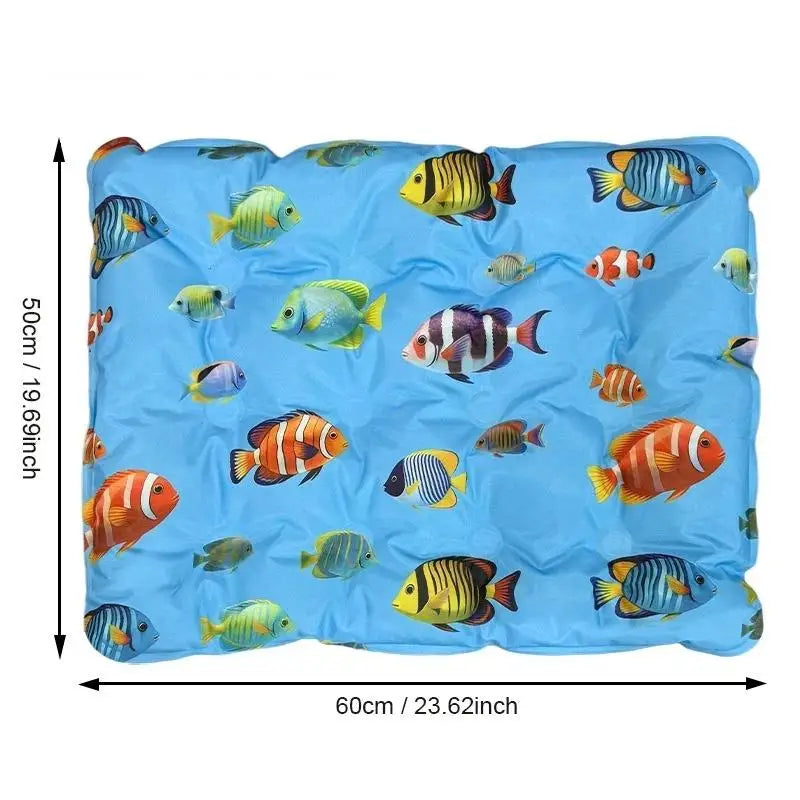 Tapis Refroidissement Gel Chien & Chat — Anti-Canicule Été S/M/L/XL