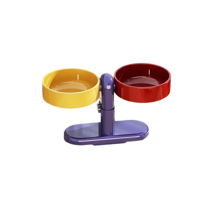 Gamelle Surélevée 2 Bols pour Chien & Chat — Anti-Vomissement & Ergonomique