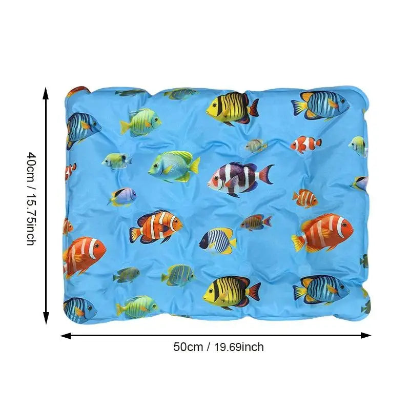 Tapis Refroidissement Gel Chien & Chat — Anti-Canicule Été S/M/L/XL