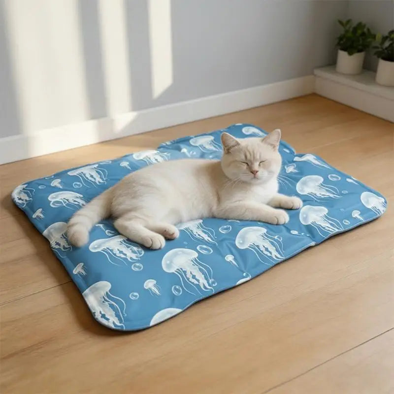 Tapis Refroidissement Gel Chien & Chat — Anti-Canicule Été S/M/L/XL